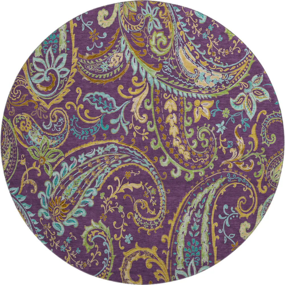 Mayfield AMF533 Purple 8' x 8' Rug