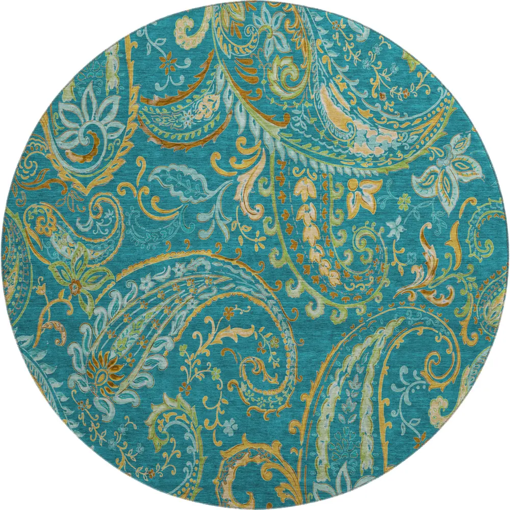 Mayfield AMF533 Teal 8' x 8' Rug