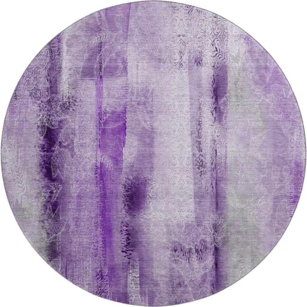Mayfield AMF537 Purple 8' x 8' Rug