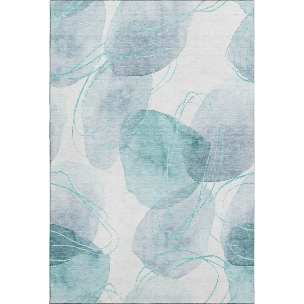 Mayfield AMF544 Teal 9' x 12' Rug