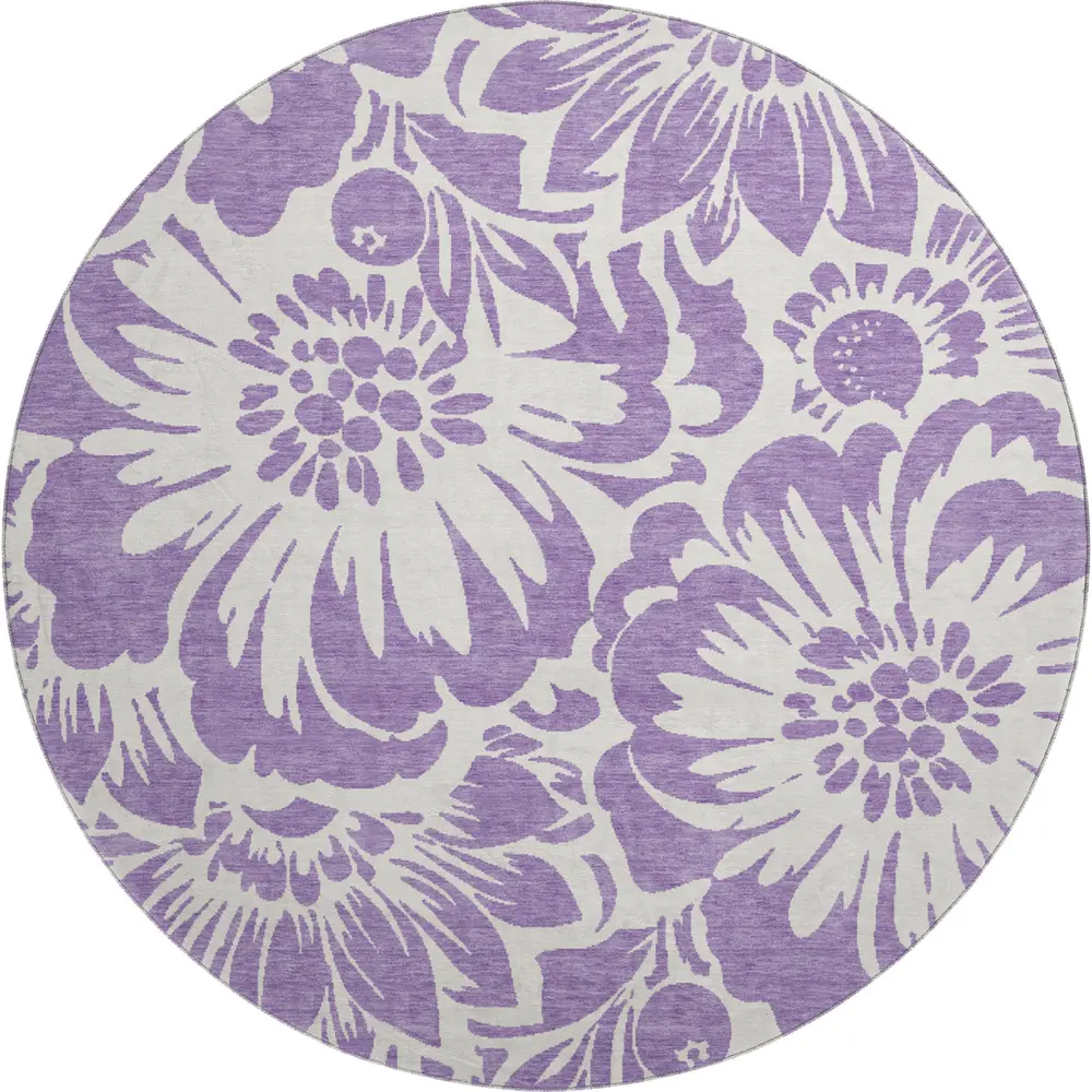 Mayfield AMF551 Purple 8' x 8' Rug