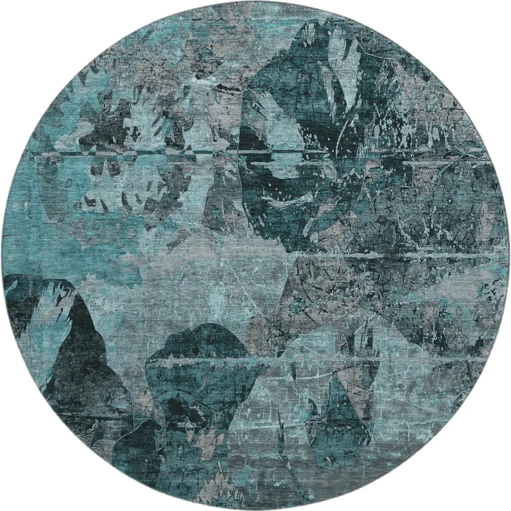 Mayfield AMF555 Teal 8' x 8' Rug