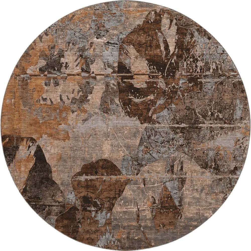 Mayfield AMF555 Terracotta 8' x 8' Rug
