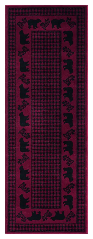 United Weavers Highlands Bear March Red 2'7