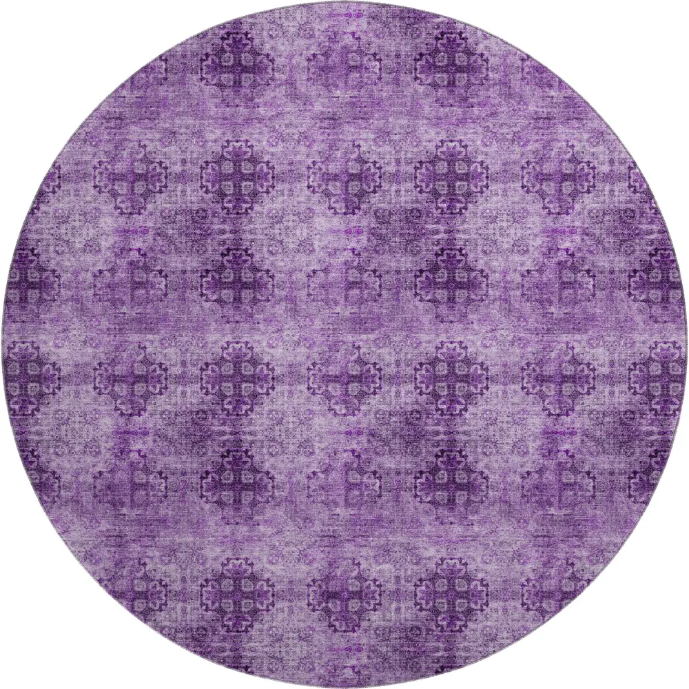 Mayfield AMF557 Eggplant 8' x 8' Rug