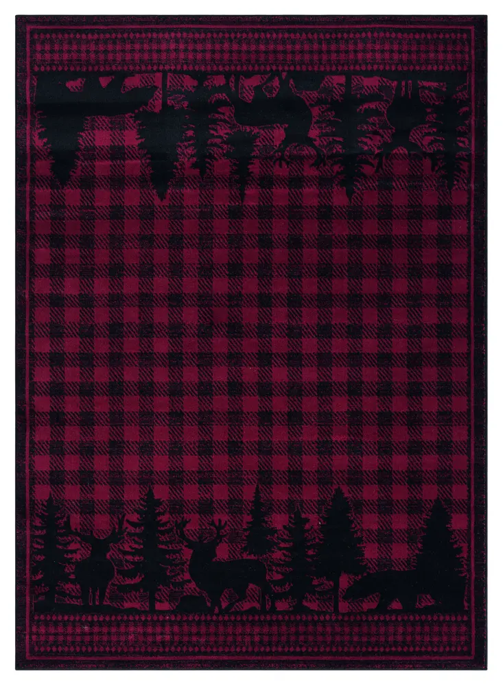 United Weavers Highlands Woodland Red 7'10