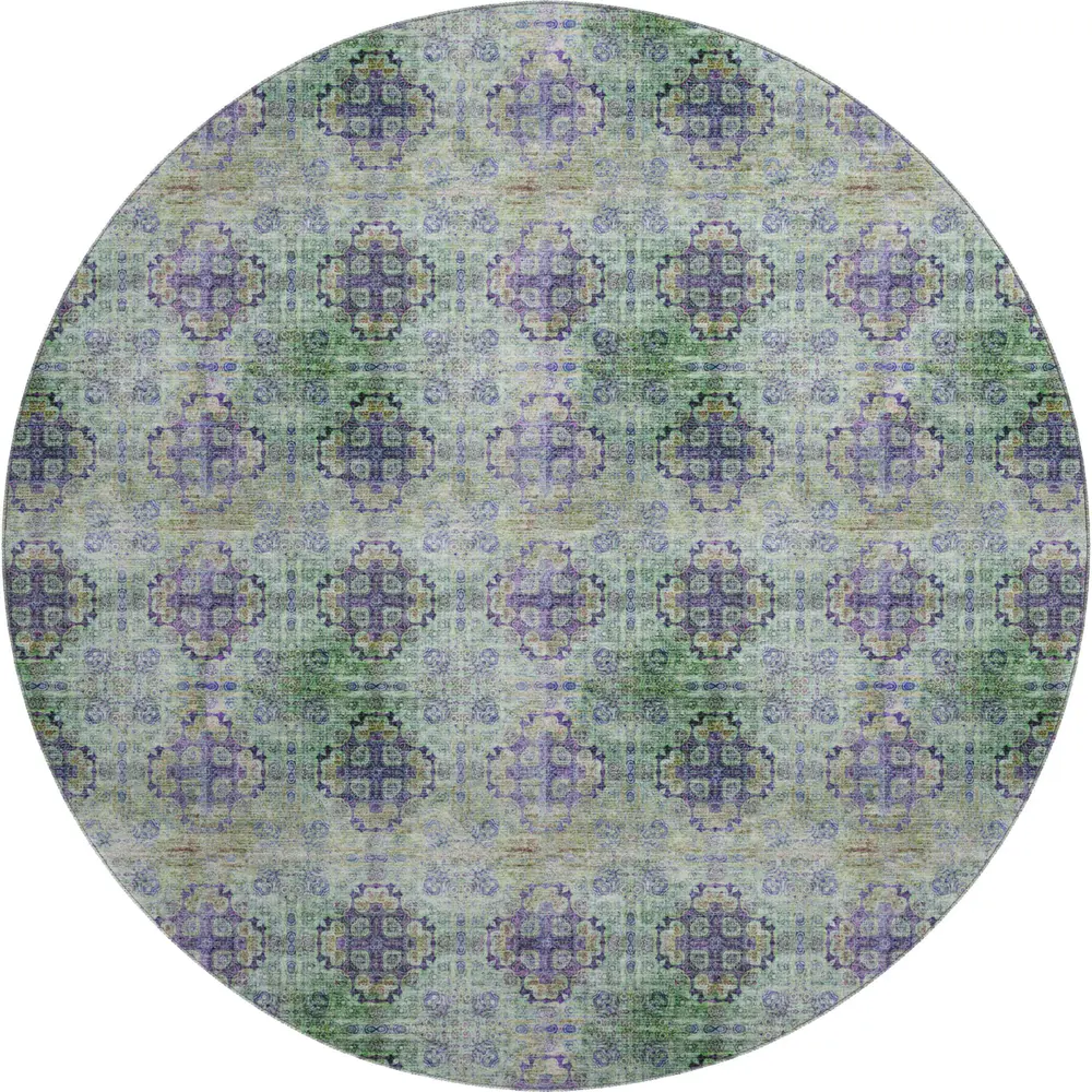 Mayfield AMF557 Purple 8' x 8' Rug