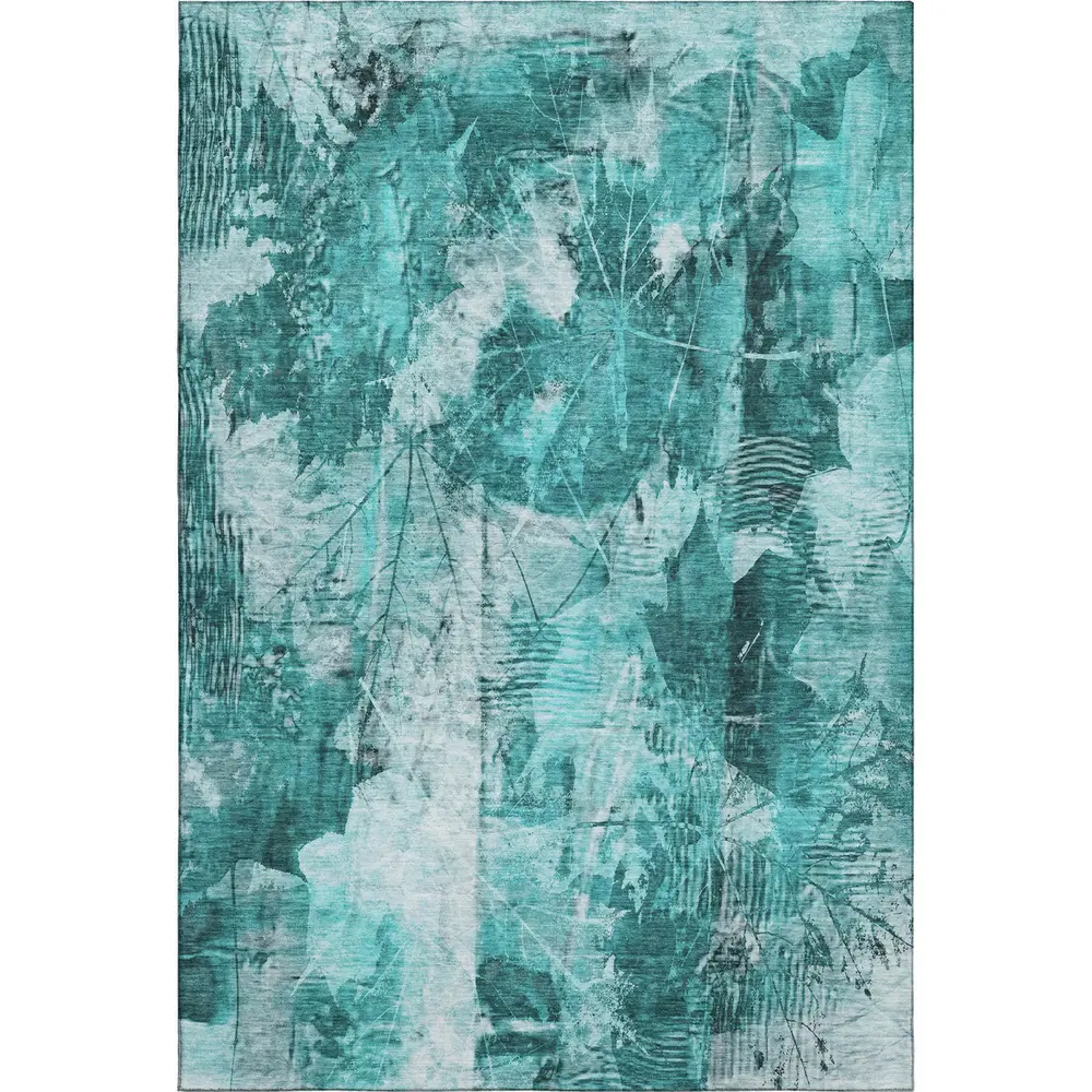 Mayfield AMF560 Teal 3' x 5' Rug