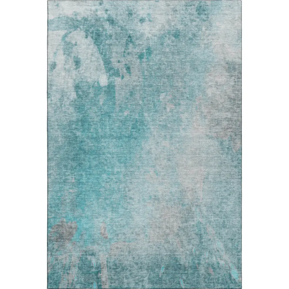 Mayfield AMF562 Teal 3' x 5' Rug