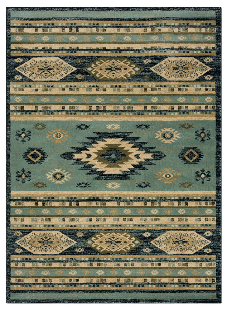 United Weavers Highlands Eagle Eye Blue 7'10