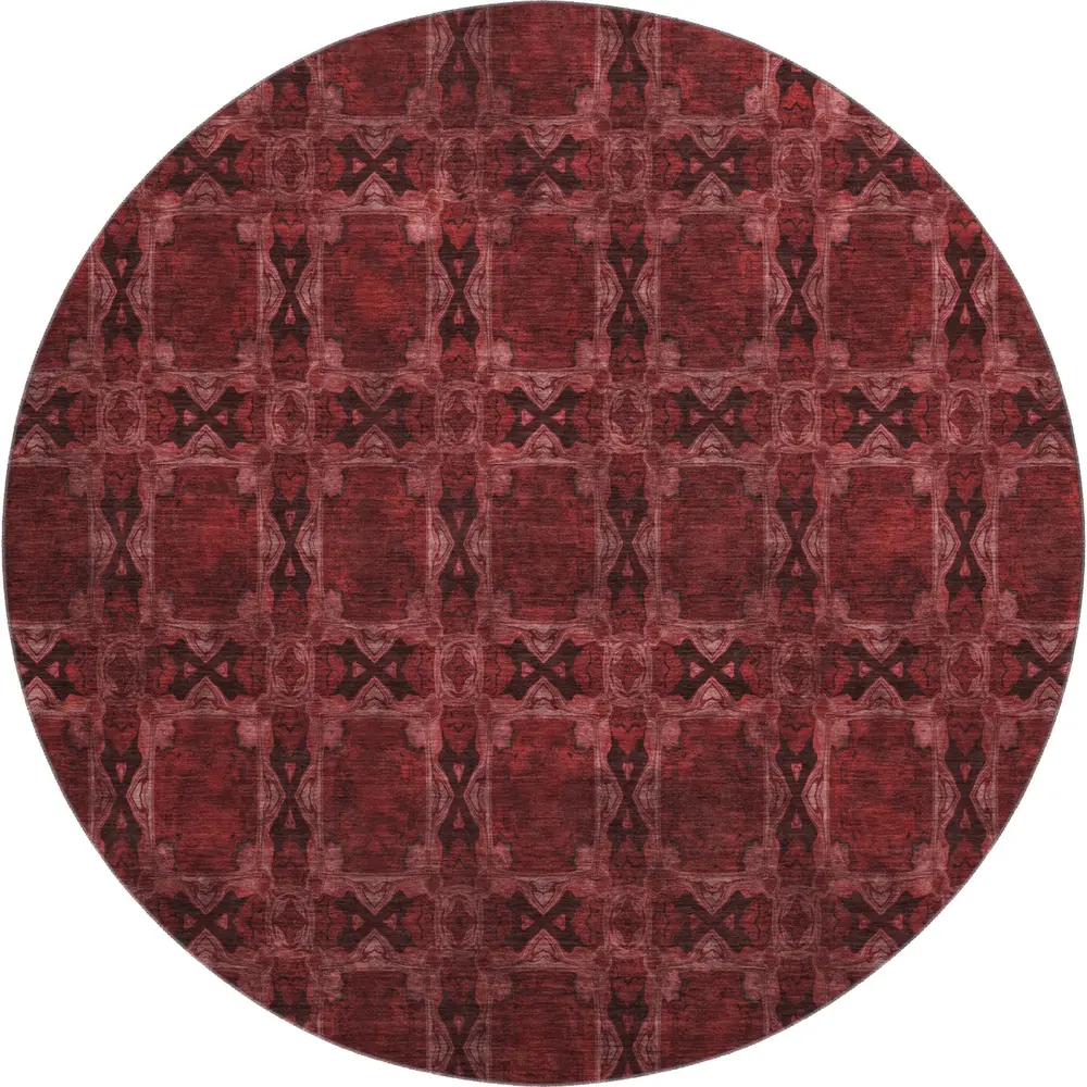 Mayfield AMF564 Burgundy 8' x 8' Rug