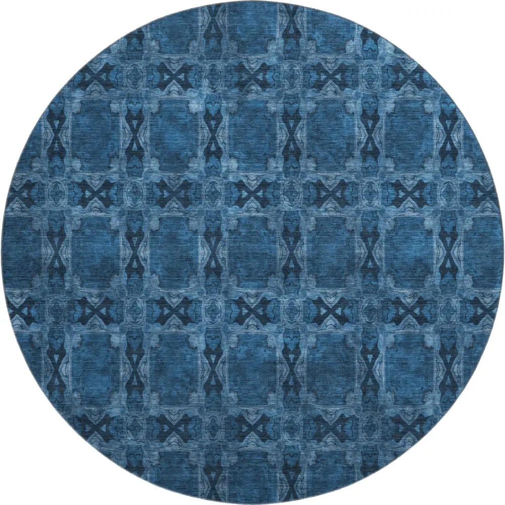 Mayfield AMF564 Navy 8' x 8' Rug