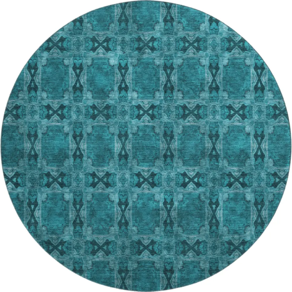 Mayfield AMF564 Teal 8' x 8' Rug