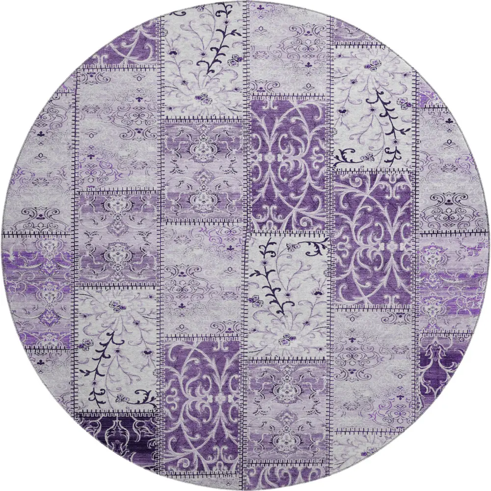 Mayfield AMF566 Purple 8' x 8' Rug