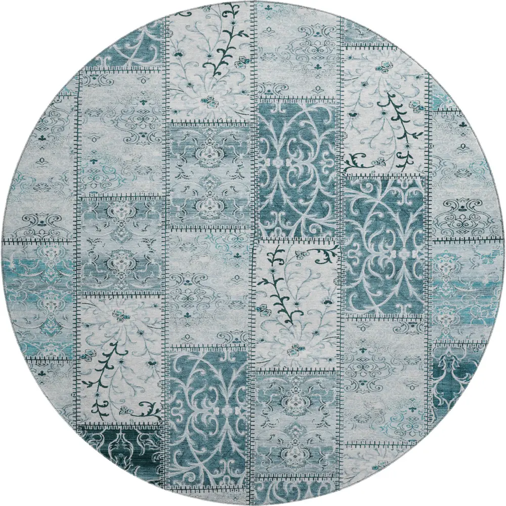 Mayfield AMF566 Teal 8' x 8' Rug