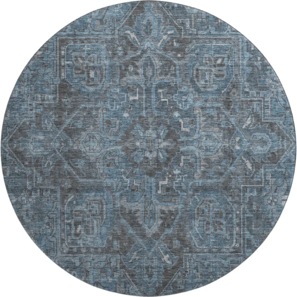 Mayfield AMF571 Navy 8' x 8' Rug