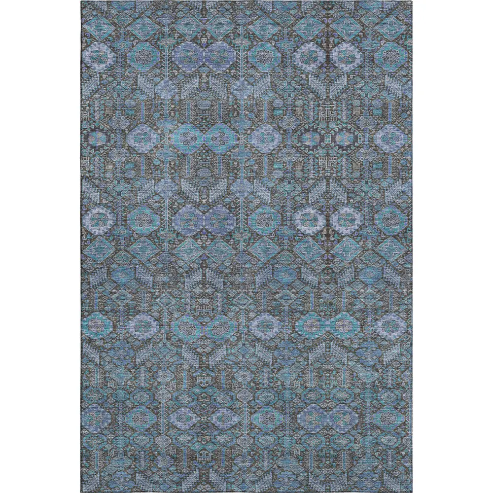 Mayfield AMF574 Teal 3' x 5' Rug