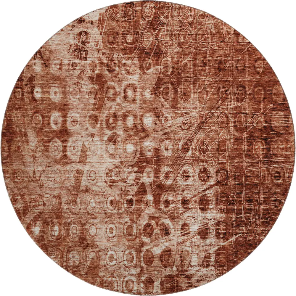 Mayfield AMF577 Paprika 8' x 8' Rug