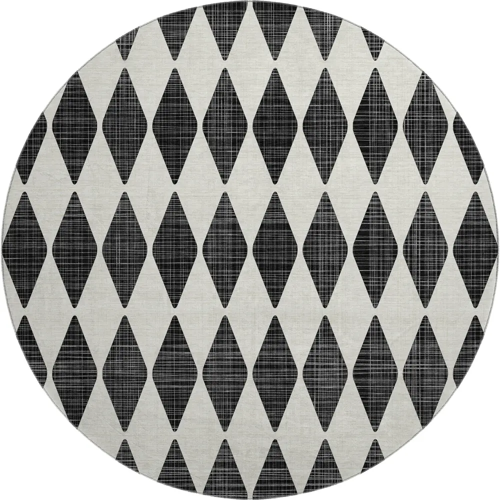 Mayfield AMF578 Black 8' x 8' Rug