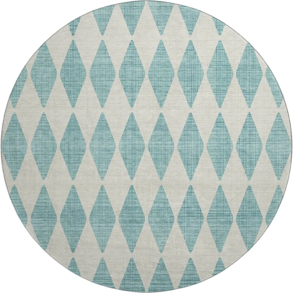 Mayfield AMF578 Teal 8' x 8' Rug