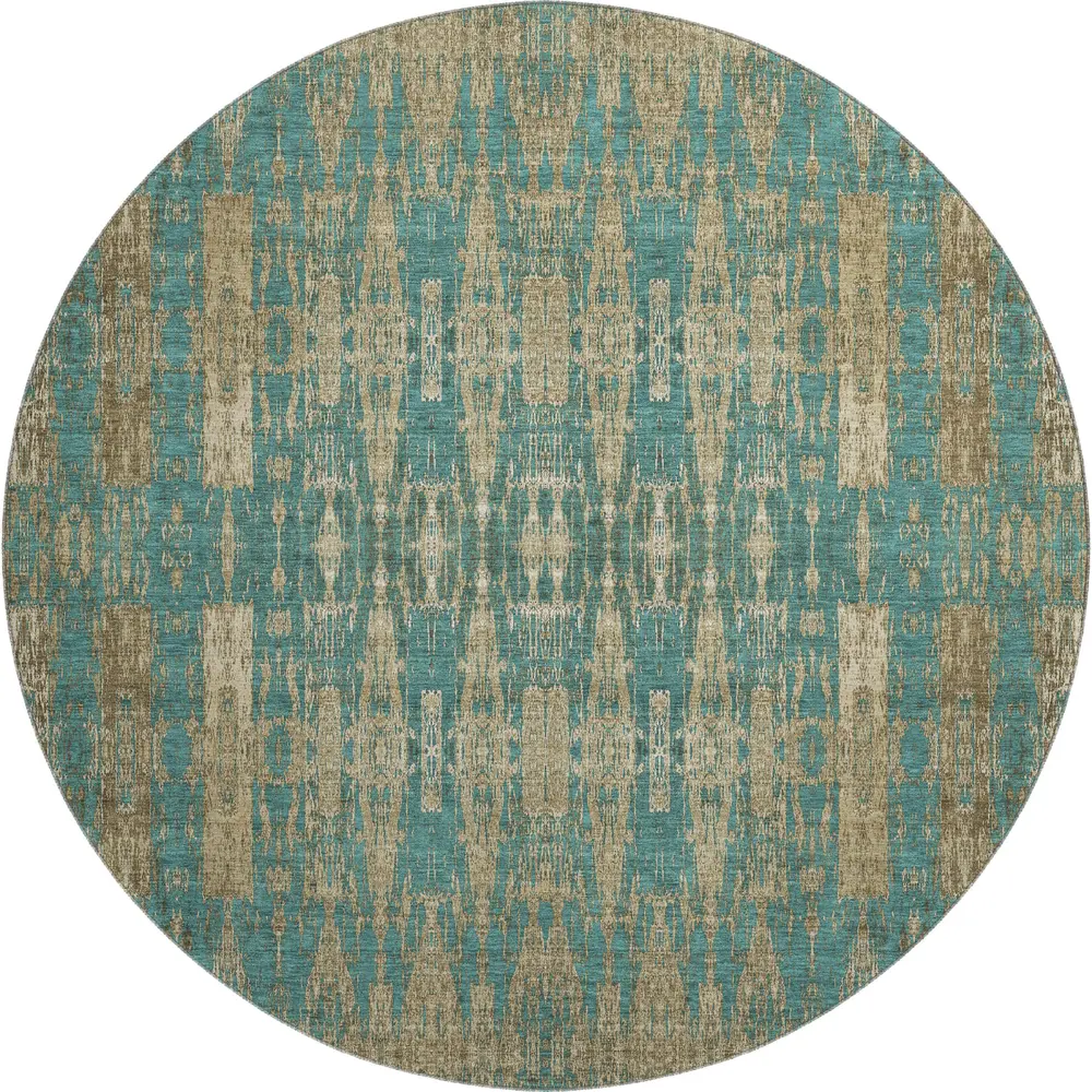 Mayfield AMF580 Teal 8' x 8' Rug
