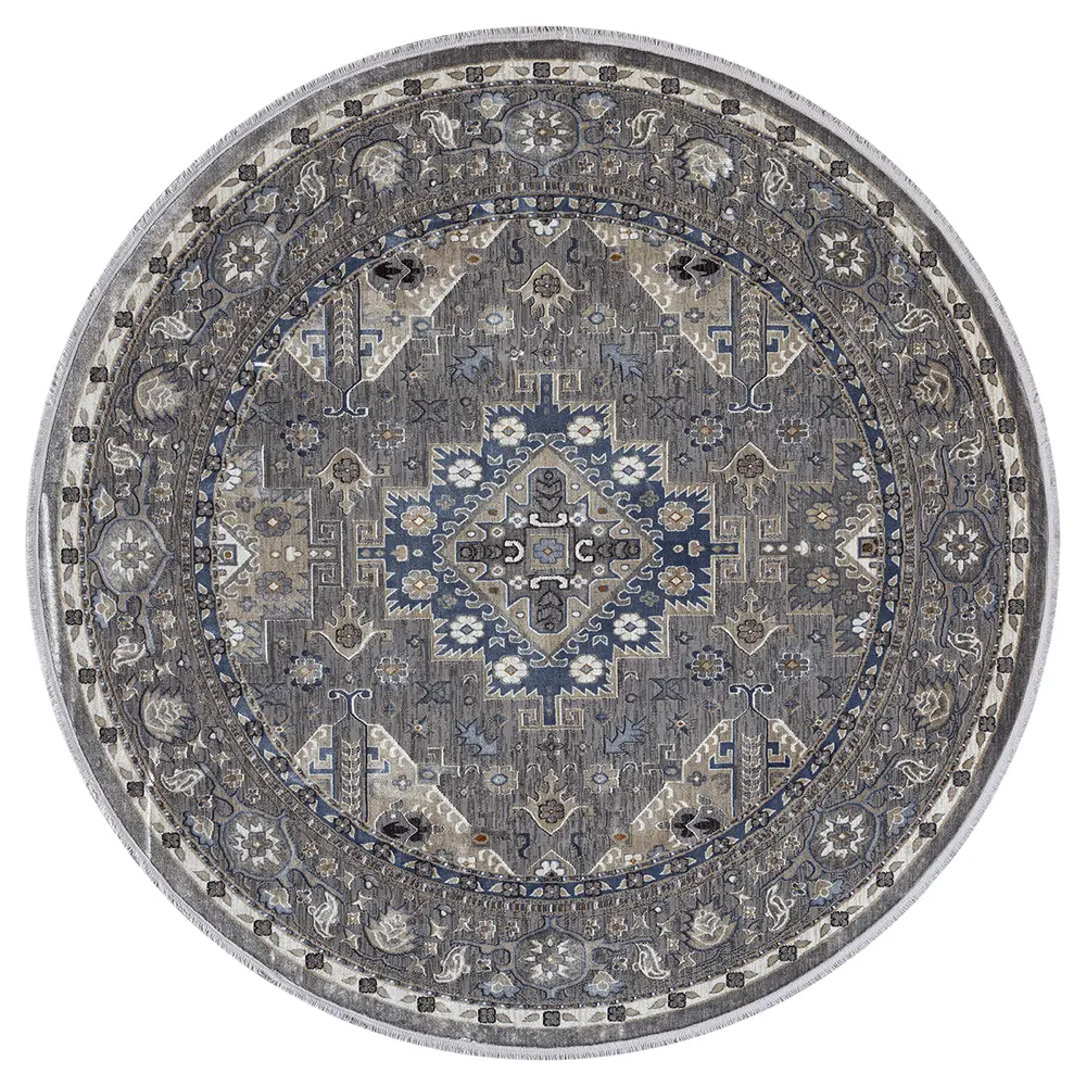 United Weavers Hudson Magi Grey Round Rug 7'11