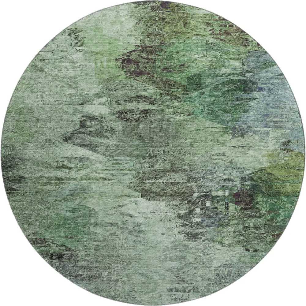 Mayfield AMF592 Green 8' x 8' Rug