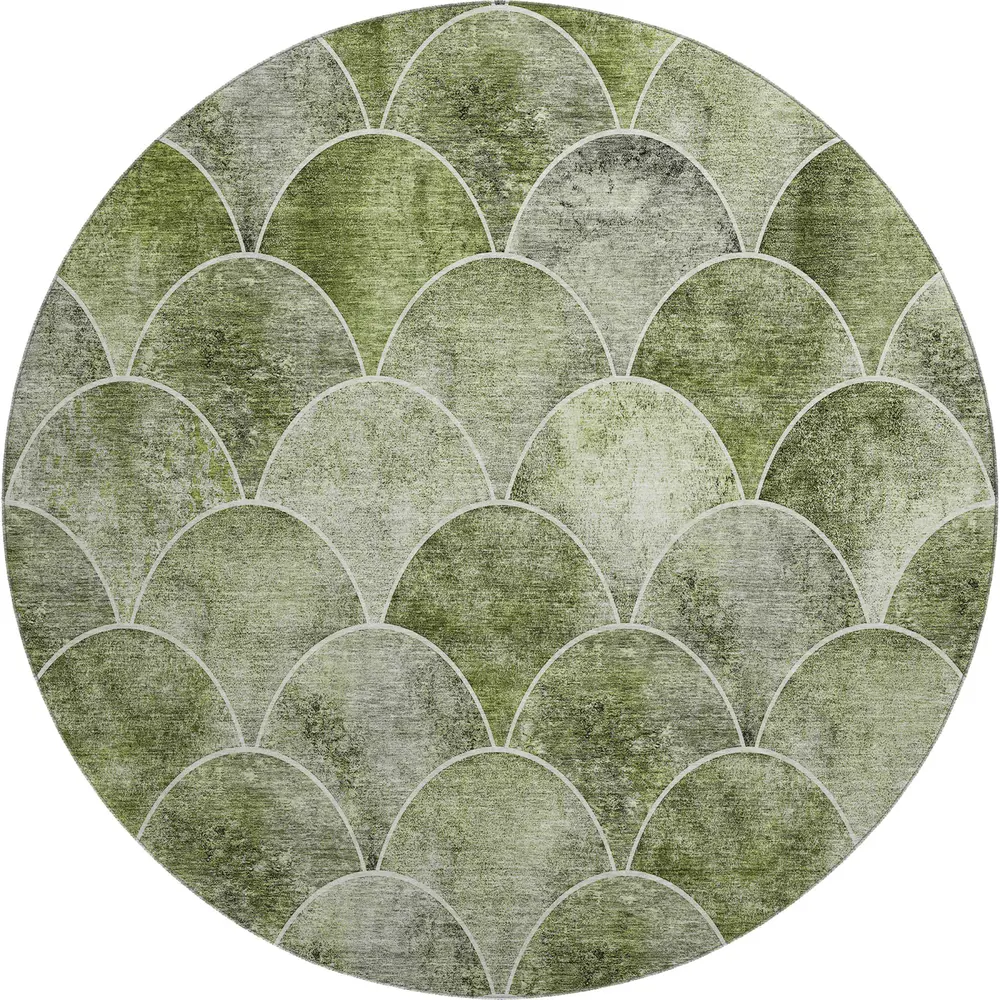 Mayfield AMF594 Green 8' x 8' Rug
