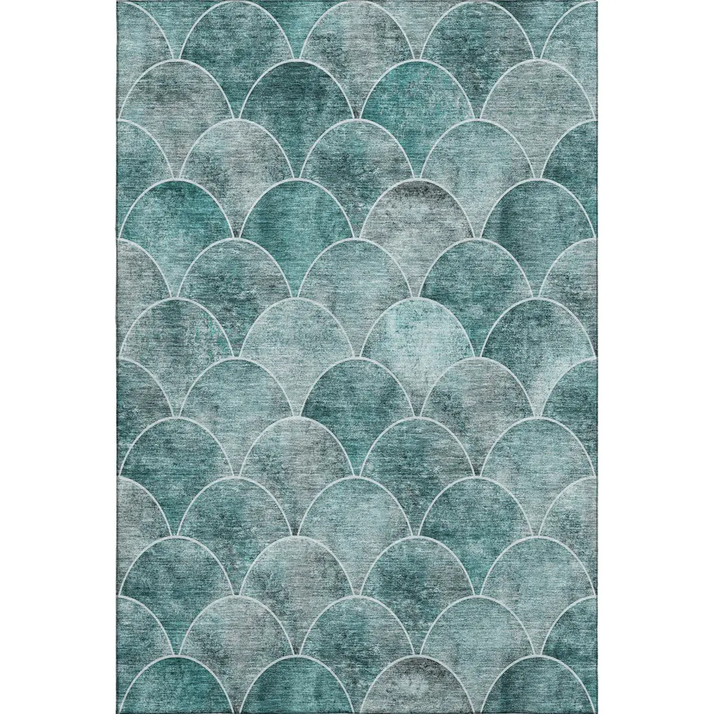 Mayfield AMF594 Teal 3' x 5' Rug