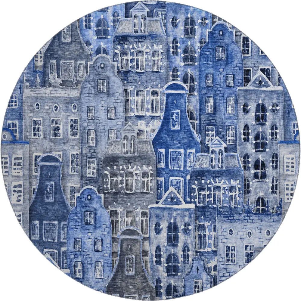 Mayfield AMF600 Blue 8' x 8' Rug