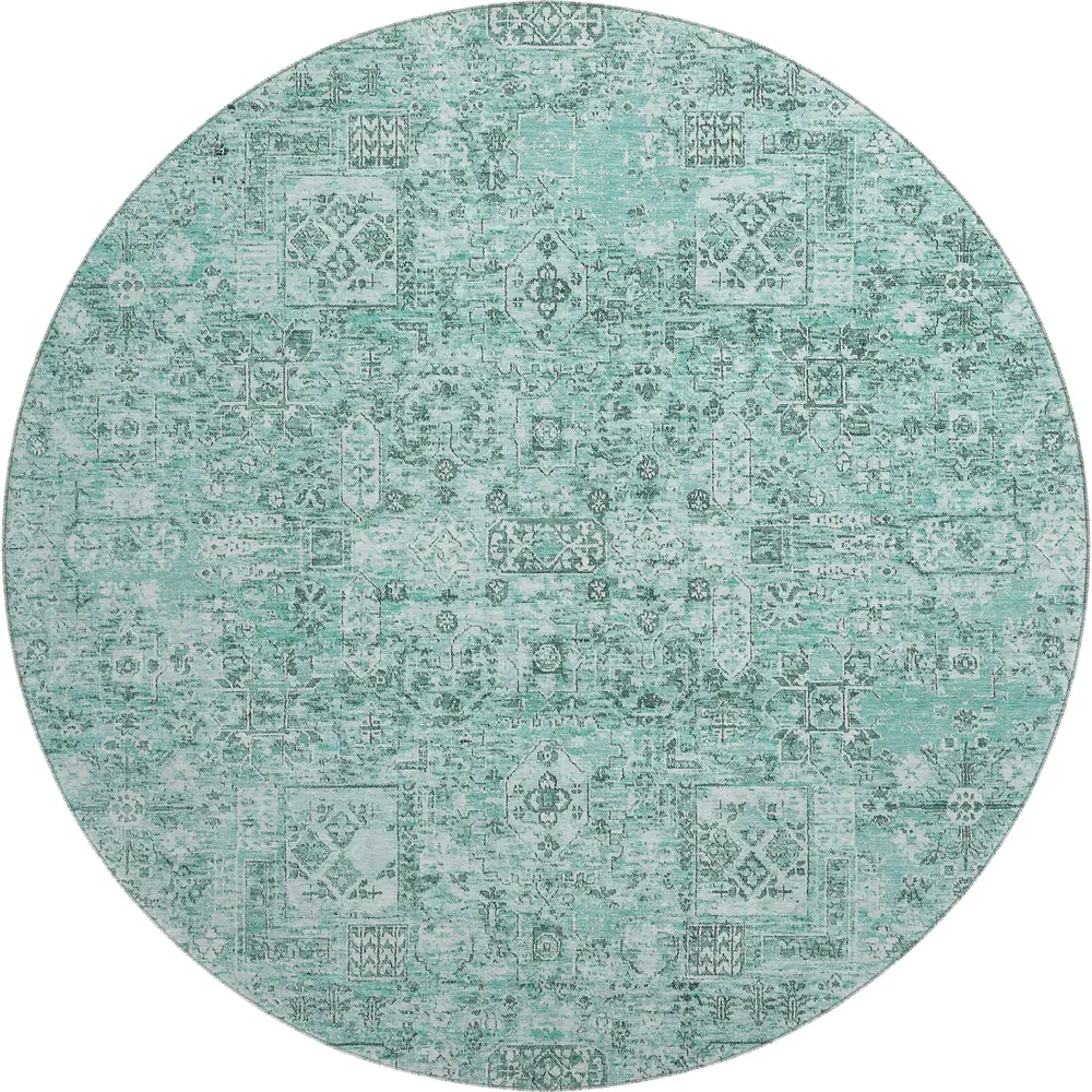 Mayfield AMF611 Teal 8' x 8' Rug