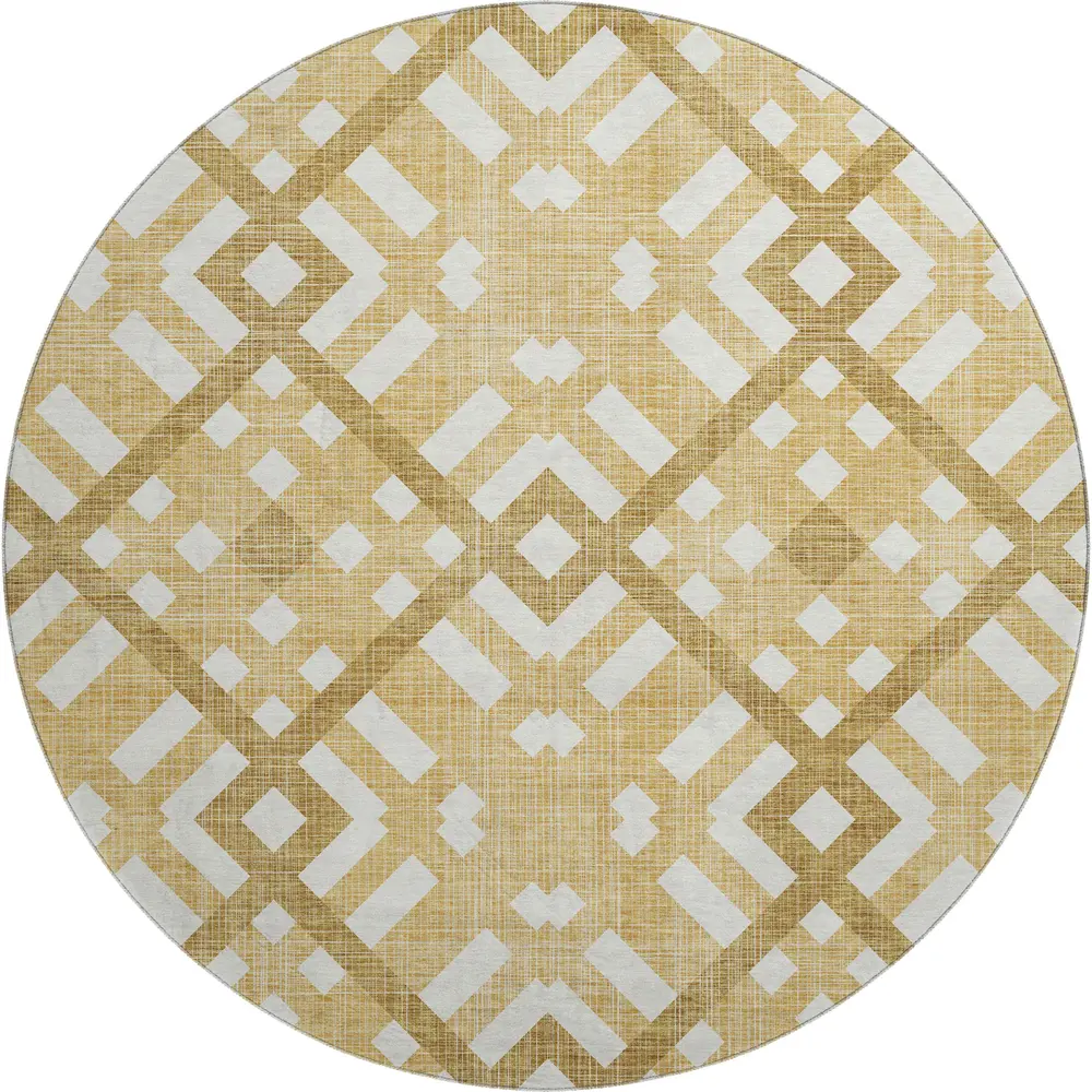 Mayfield AMF616 Gold 8' x 8' Rug