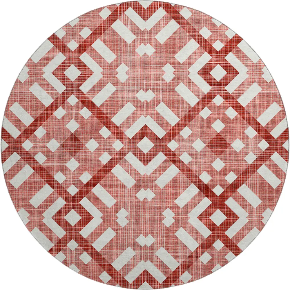 Mayfield AMF616 Red 8' x 8' Rug