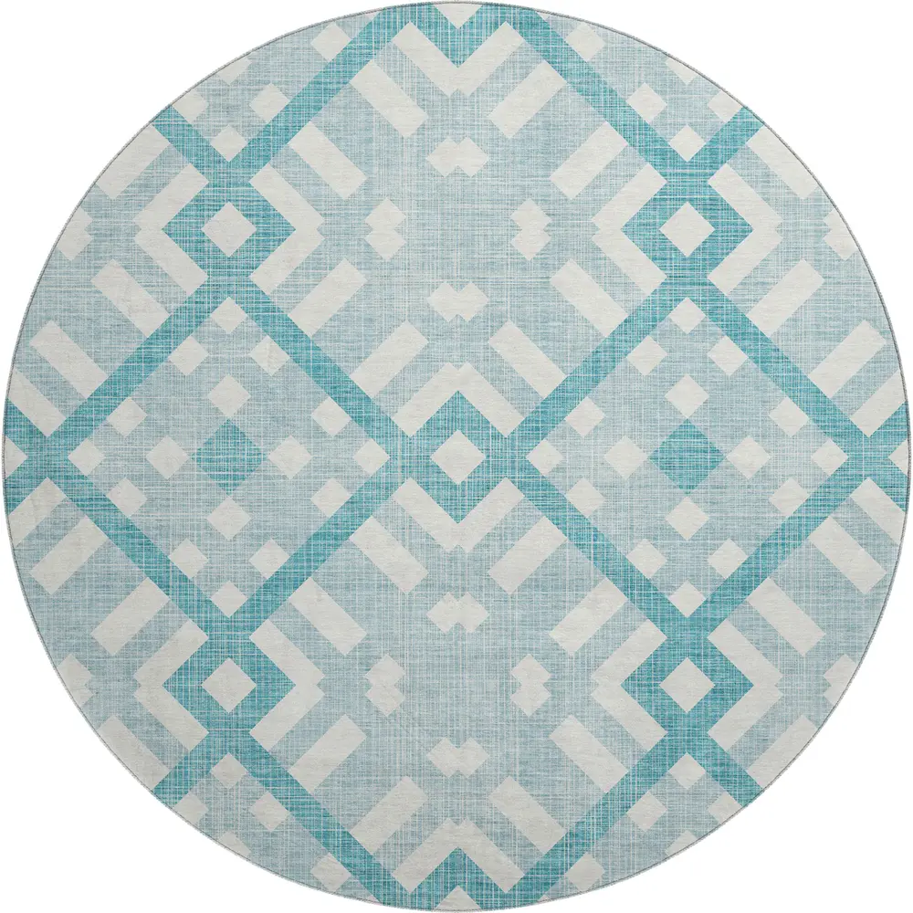 Mayfield AMF616 Teal 8' x 8' Rug