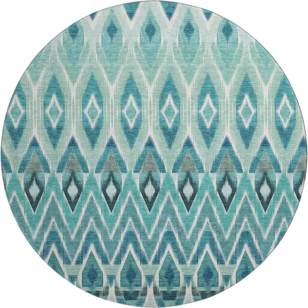 Mayfield AMF617 Teal 8' x 8' Rug