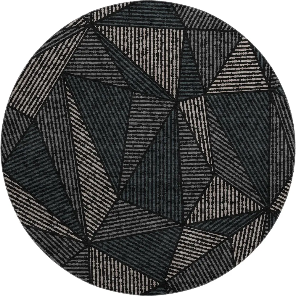 Mayfield AMF618 Black 8' x 8' Rug