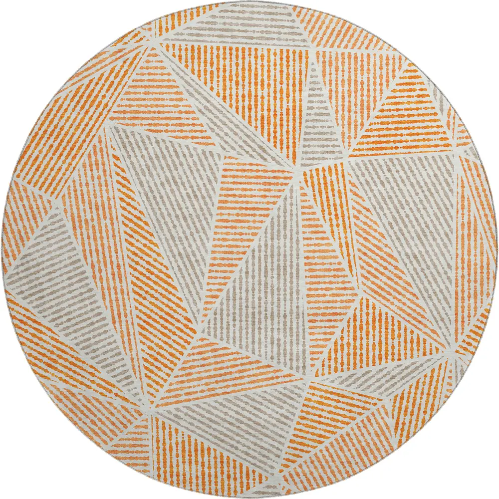 Mayfield AMF618 Orange 8' x 8' Rug