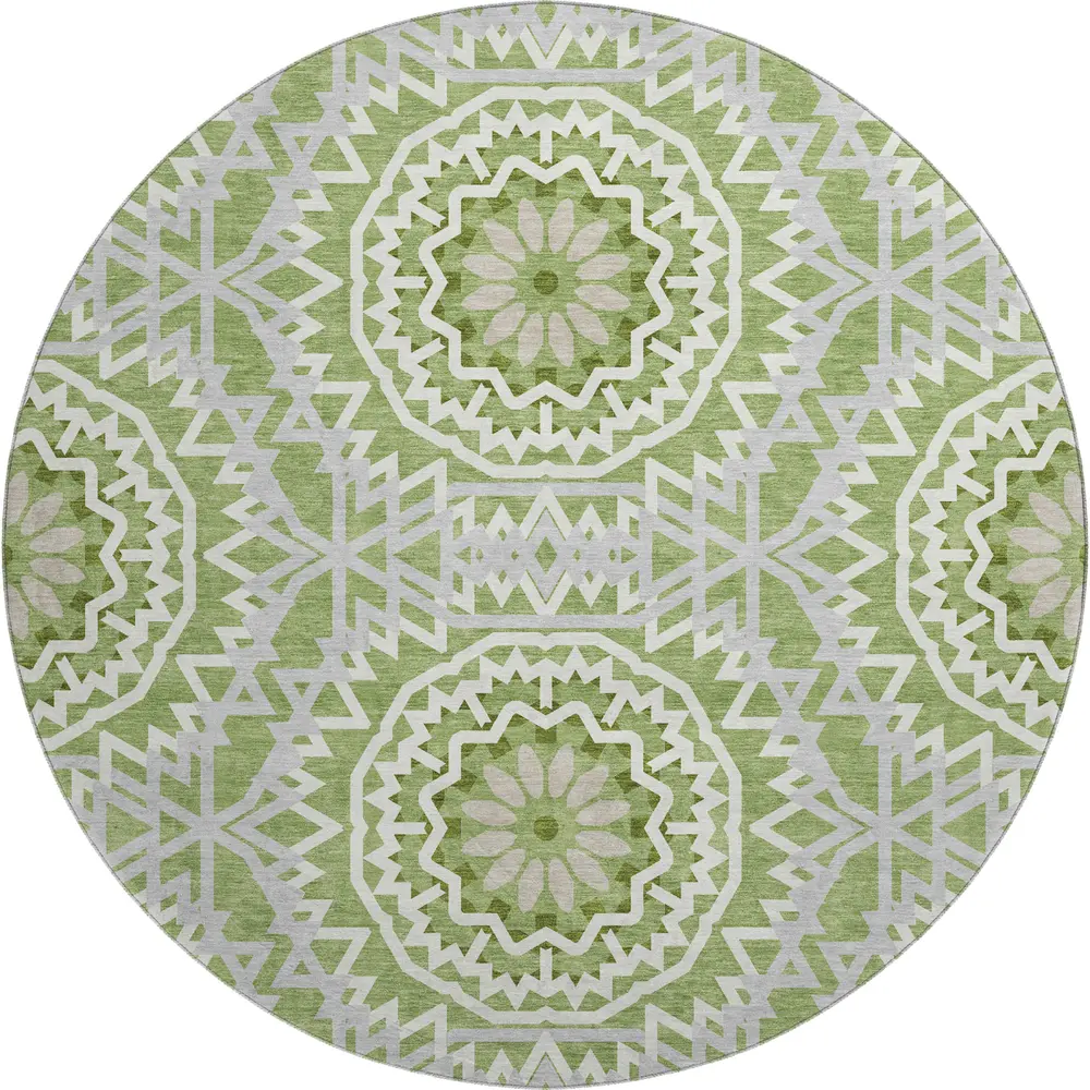 Mayfield AMF619 Green 8' x 8' Rug