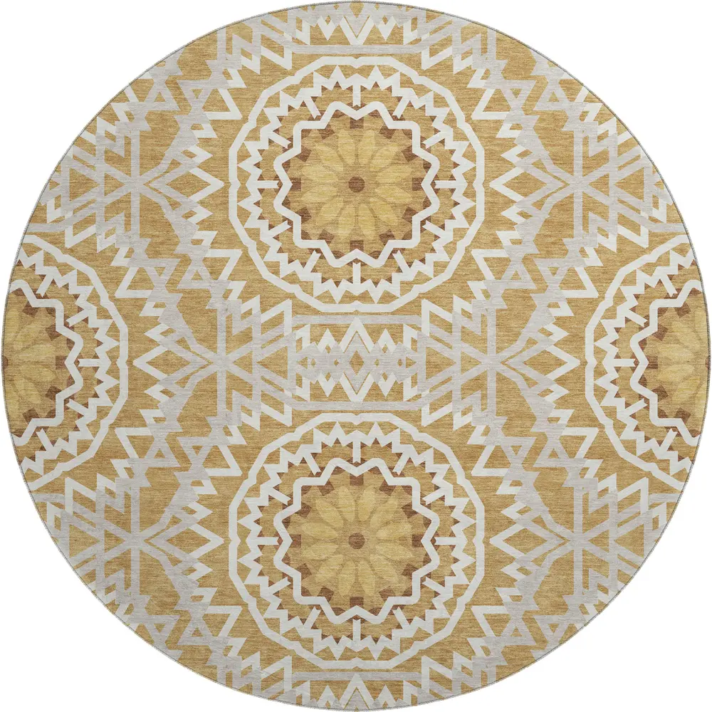 Mayfield AMF619 Gold 8' x 8' Rug