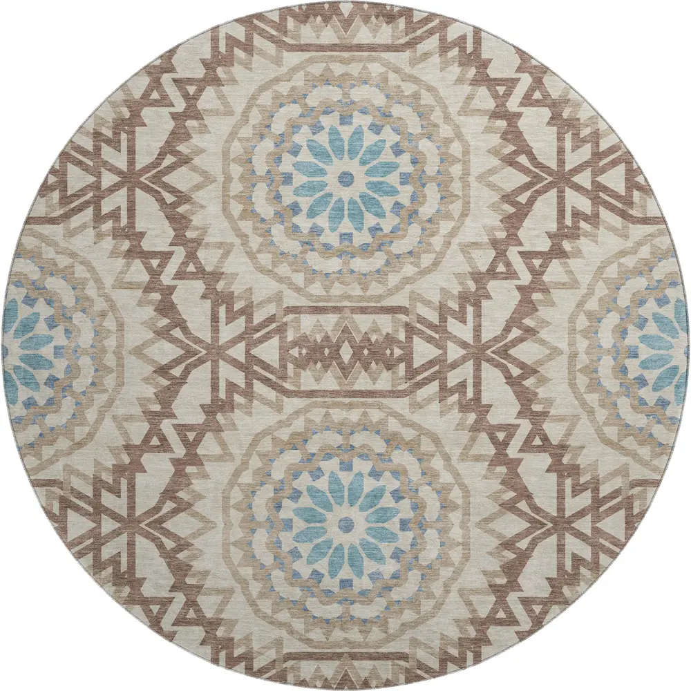 Mayfield AMF619 Khaki 8' x 8' Rug