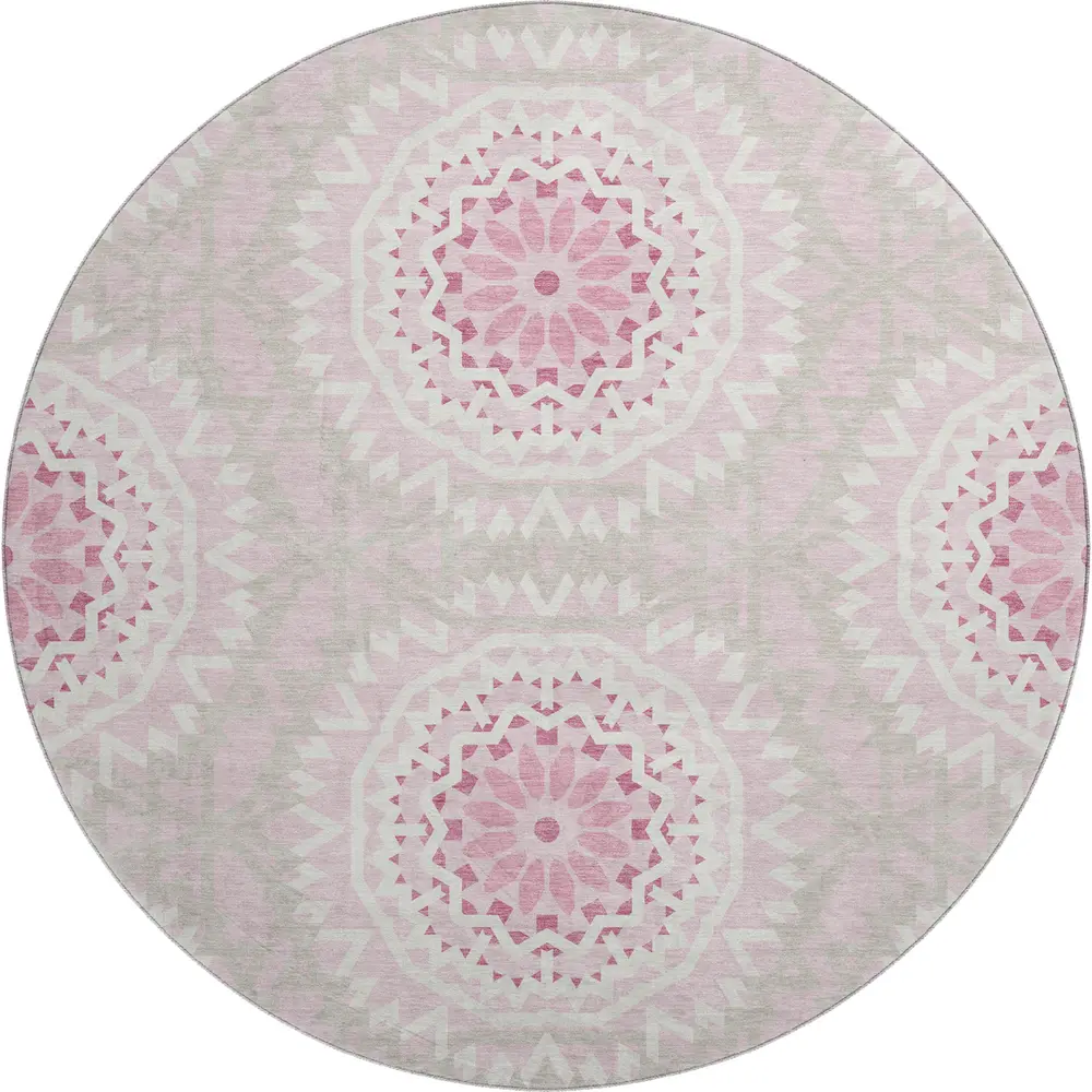 Mayfield AMF619 Pink 8' x 8' Rug