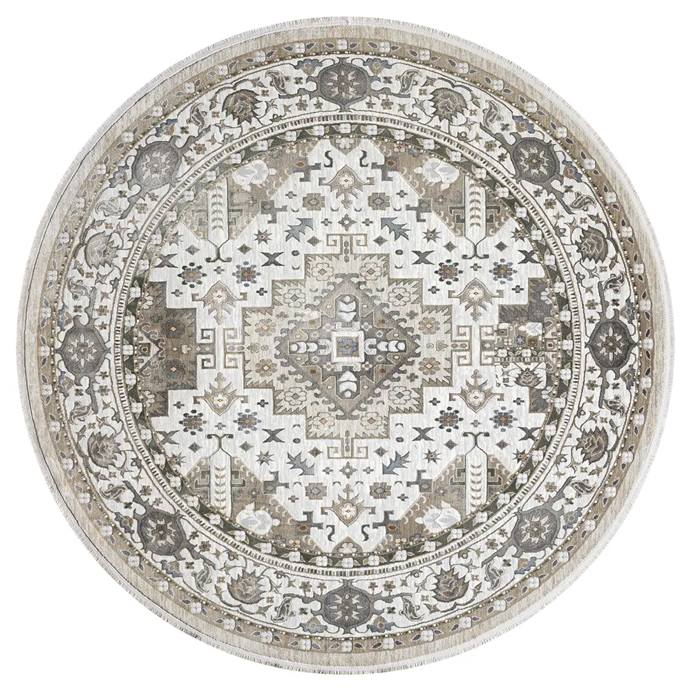 United Weavers Hudson Magi Cream Round Rug 7'11