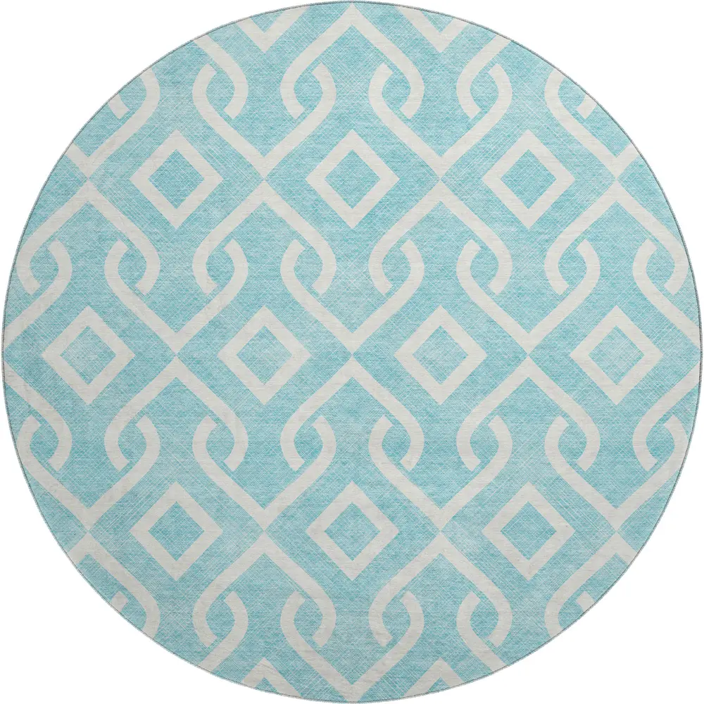 Mayfield AMF621 Aqua 8' x 8' Rug