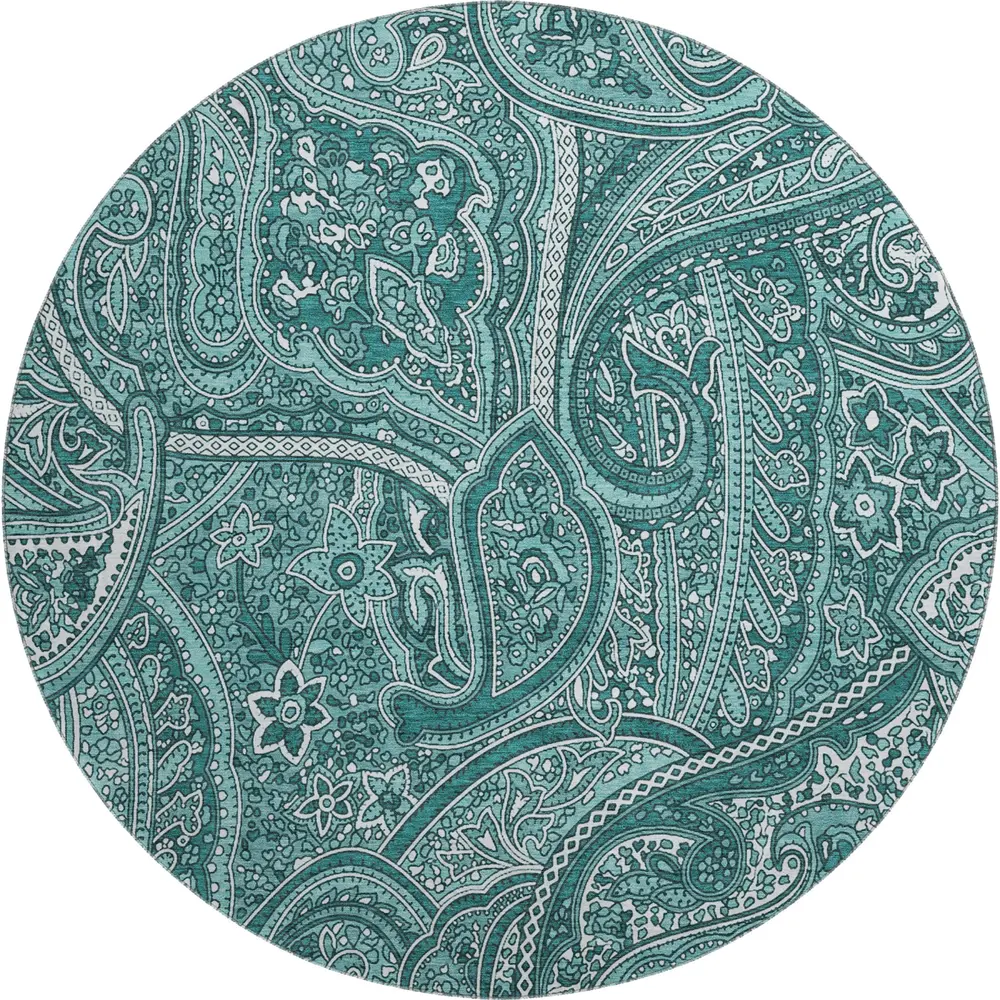 Mayfield AMF623 Teal 8' x 8' Rug