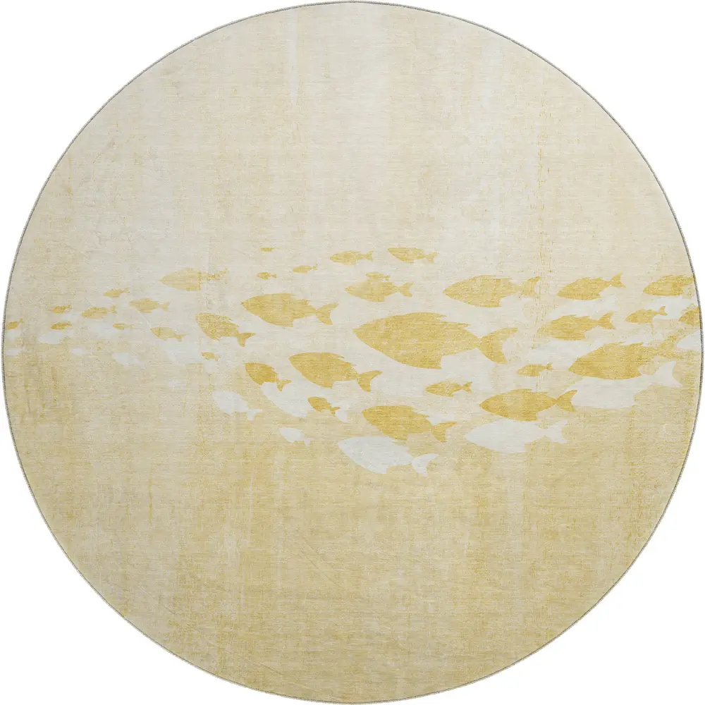 Mayfield AMF627 Gold 8' x 8' Rug