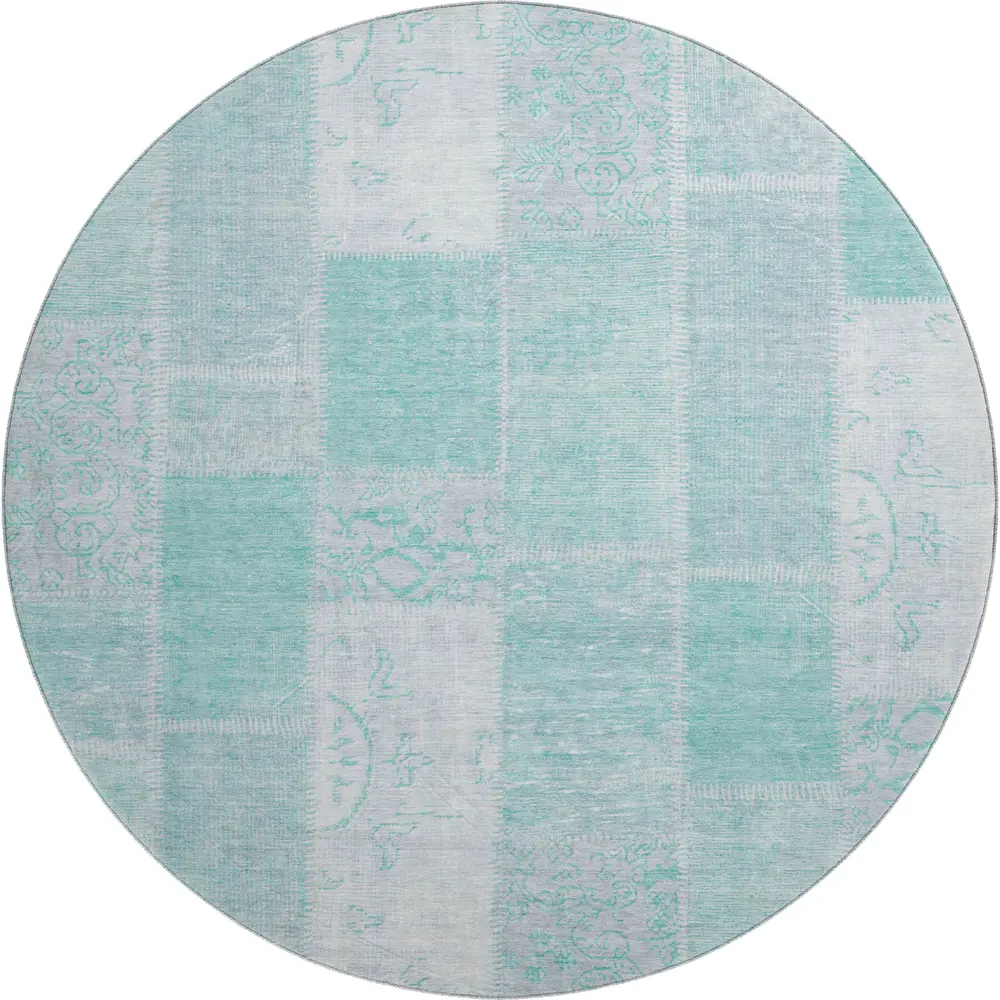 Mayfield AMF631 Aqua 8' x 8' Rug