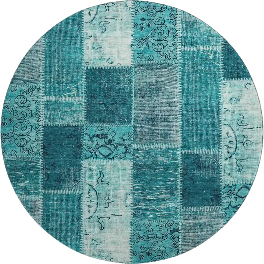 Mayfield AMF631 Teal 8' x 8' Rug