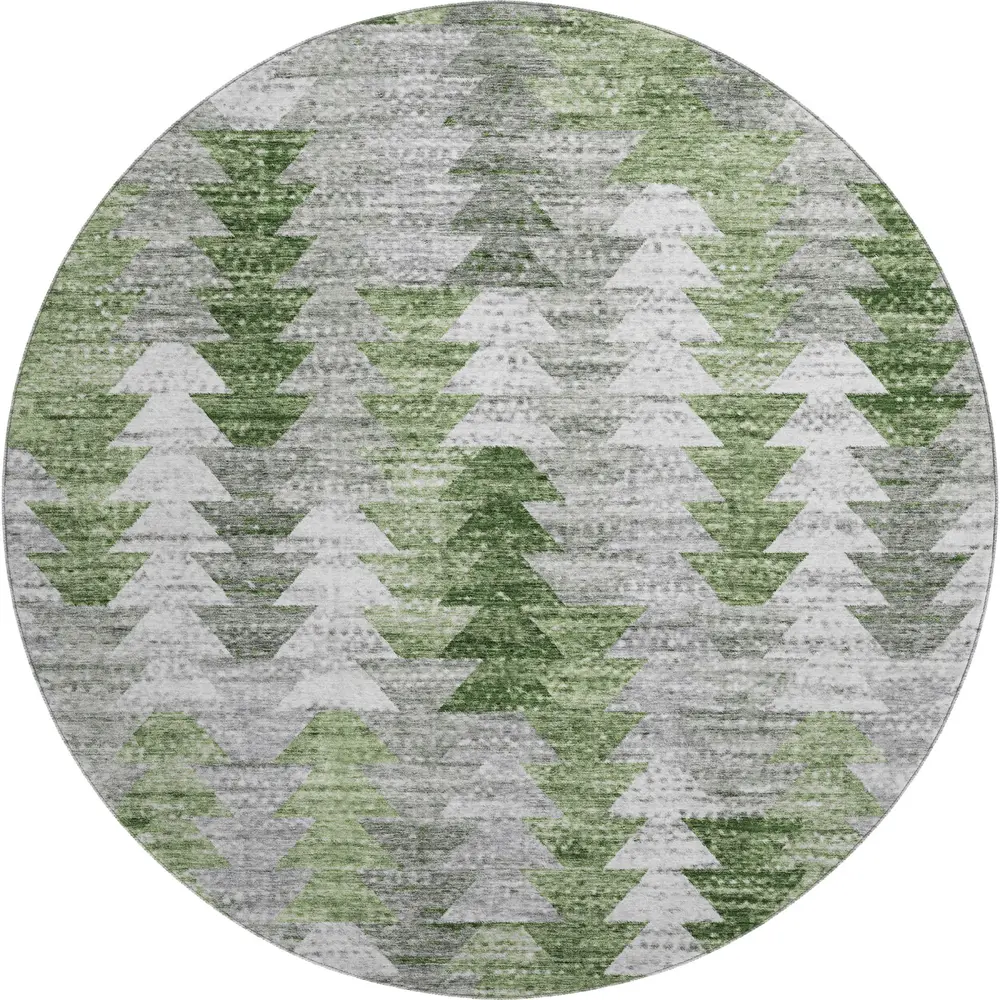 Mayfield AMF632 Green 8' x 8' Rug