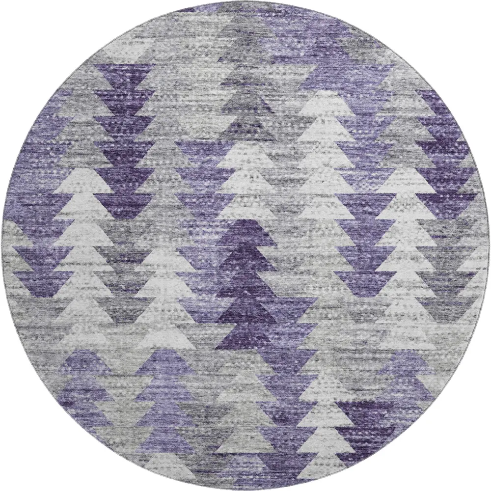 Mayfield AMF632 Purple 8' x 8' Rug