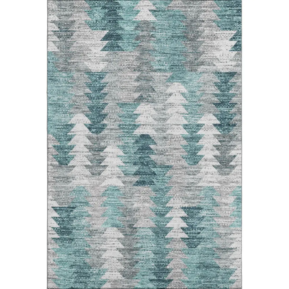 Mayfield AMF632 Teal 9' x 12' Rug